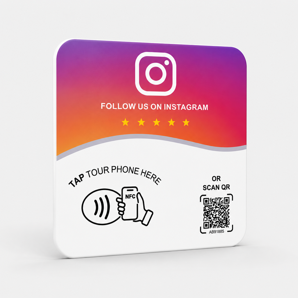 NFC & QR Code Plate