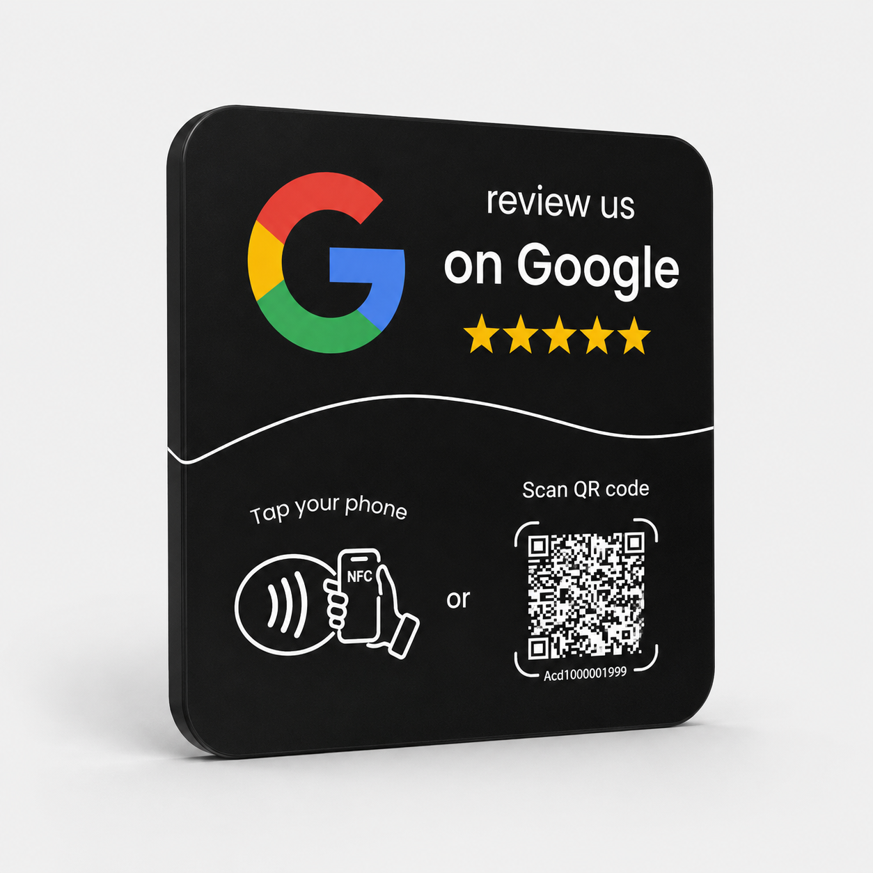 NFC & QR Code Plate