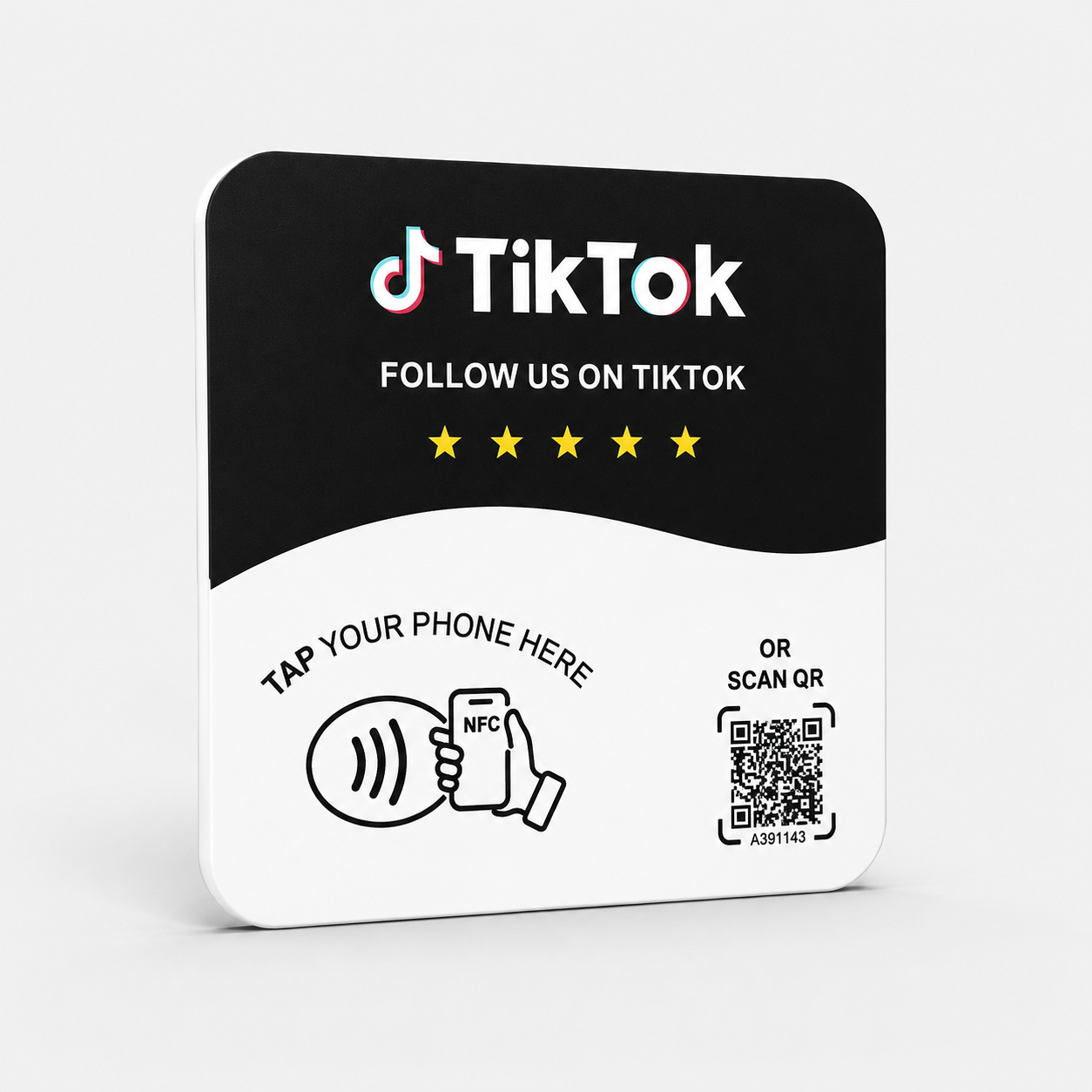 NFC & QR Code Plate