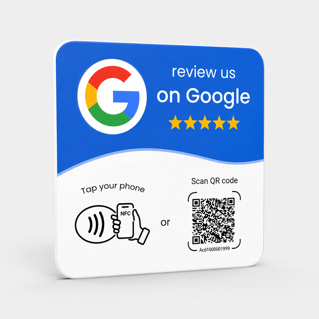 NFC & QR Code Plate