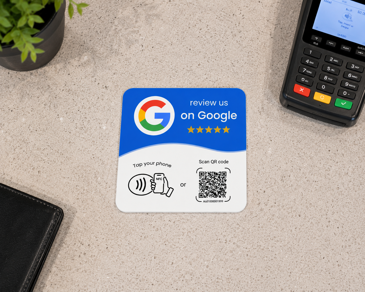 NFC & QR Code Plate
