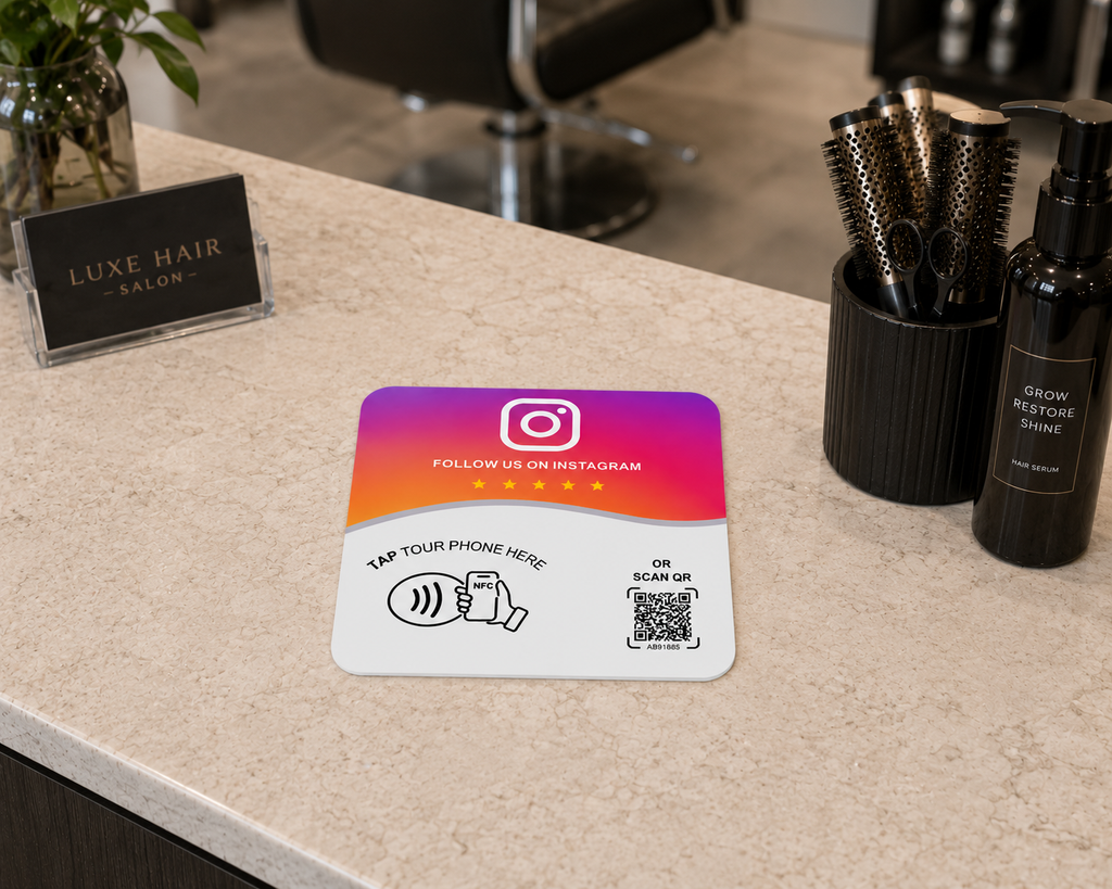 NFC & QR Code Plate